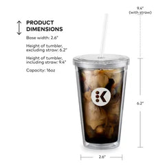 16oz BPA Free Plastic Iced Beverage Cup